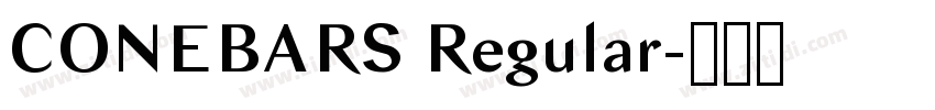 CONEBARS Regular字体转换 CONEBARS Regular字体转换